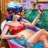 Pregnant Dotted Girl Spa